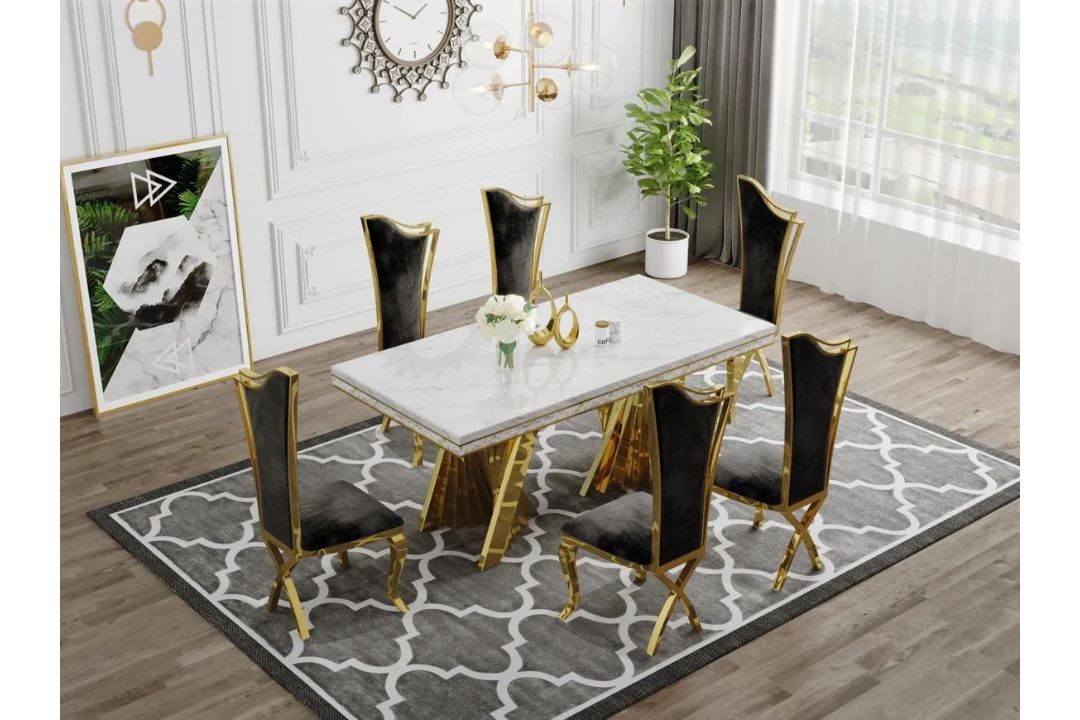 UB - Pilar Gold Table Set - MFA02