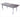 Sunshine Expandable Dining Table with Grey Tempered Acid Processed Glass