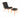 My Furniture natural wood lounge chair and matching stool with black woven fabric straps, featuring a curved ergonomic design.