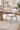 DINING CHAIR, SET OF 2 - TOBACCO/BEIGE