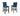 29'' Bar Stool, Set Of 2 - Blue
