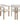 Dining Chair, Set of 2 - Oak/Beige