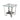 End Table - Espresso/Silver