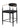 Counter Stool, Set Of 2 - Black