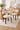 DINING CHAIR, SET OF 2 - WALNUT/BEIGE