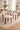DINING CHAIR, SET OF 2 - WALNUT/BEIGE