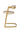 Counter Stool, Set Of 2 - Gold