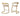 Counter Stool, Set Of 2 - Gold