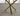 5-Piece Dining Set, Black/Gold