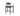 Counter Stool, Set Of 2, Grey