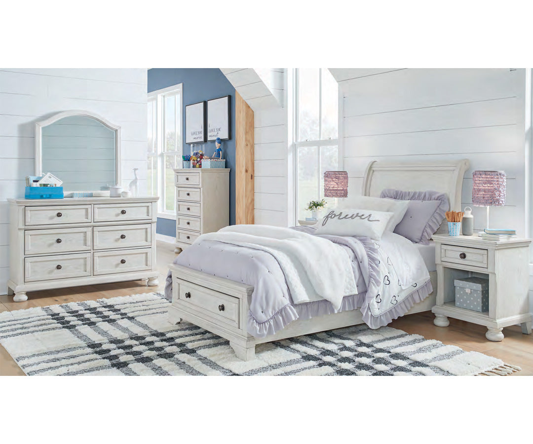 Robbinsdale (Sleigh & Storage) - KIDS BEDROOM