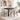 DINING CHAIR, SET OF 2 - WALNUT/BEIGE