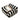 Pet Bed - Black/White
