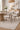 DINING CHAIR, SET OF 2 - TOBACCO/BEIGE