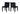 Dining Chair, Set Of 2 - Black