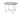 DINING TABLE - SILVER