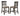 Bar Stool, Set of 2 - Dark Grey